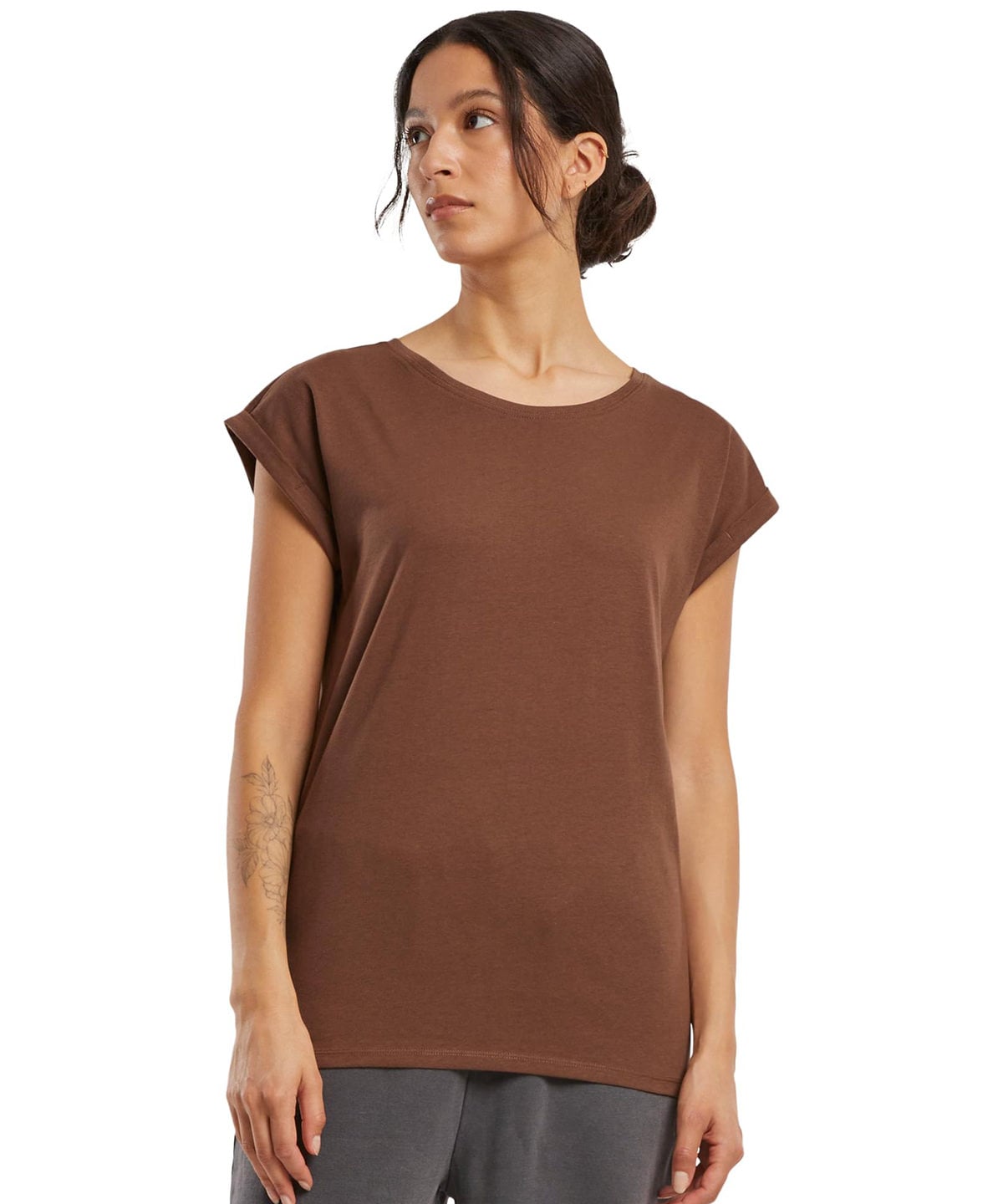 Women's Extended Shoulder Tee BY021